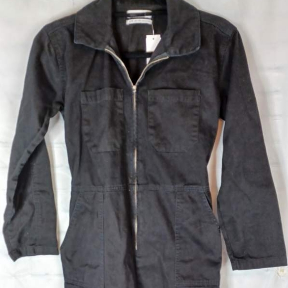 Urban Outfitters Streetwear jumpsuit in size XS black long-sleeved Goth - Picture 7 of 7